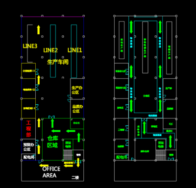 新能源廠區CAD平面布局圖